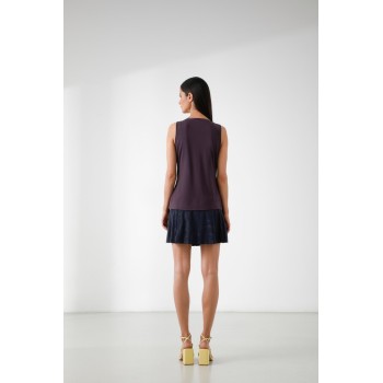 Womens tank top mulberry purple