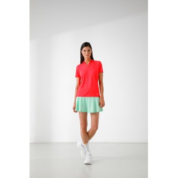 Womens eco active polo shirt techno red