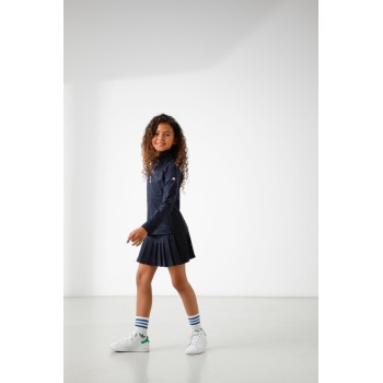 Girls stretch jacket embo oxford blue