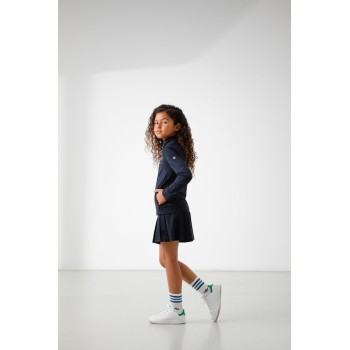 Girls stretch jacket embo oxford blue