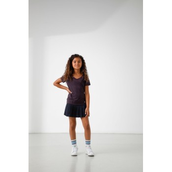 Girls stretch t-shirt mulberry purple