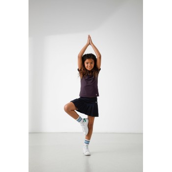 Girls stretch t-shirt mulberry purple