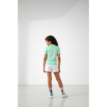 Girls eco active polo shirt mint green