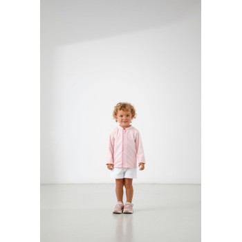 Girls raincoat fancy palm pink