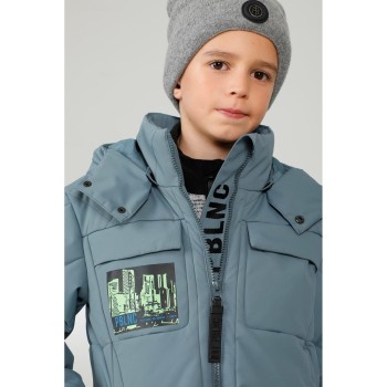 Boys ski jacket thunder grey